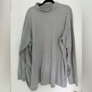Lands’ End Super-T Gray Long Sleeve Tee – XXL/T Tall – Soft & Relaxed Fit